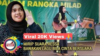Mirip Suara Ressa Cewek Ini Nekat Cover Lagu Bila Cinta Bersuara