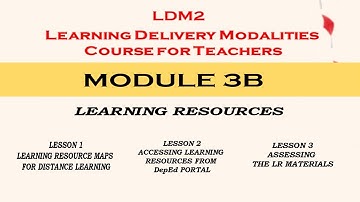 LDM2 Module 3B with answers and reflections