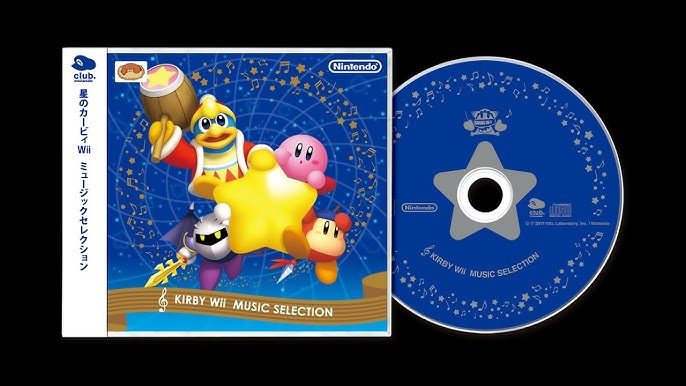 CLUB NINTENDO KIRBY Wii Music Selection SOUNDTRACK Game CD Kirby's Dream  Land