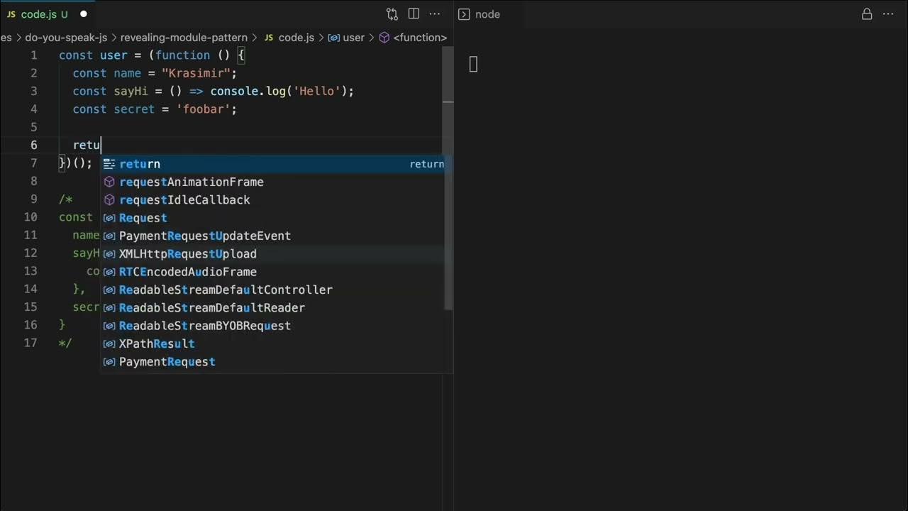 Do you speak JavaScript? / Revealing module pattern - YouTube