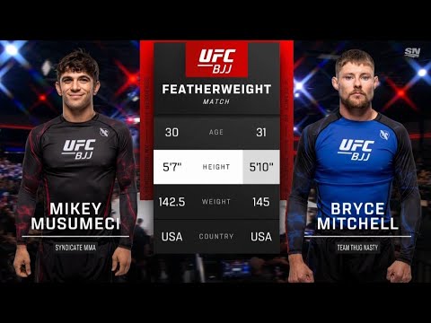 Bryce Mitchell VS Mikey Musumeci FULL FIGHT UFC BJJ Reaction!