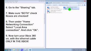 Xbox 360 (Sharing) Connections to Laptop / on Windows 7