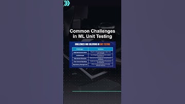 Common Challenges in ML Unit Testing #ai #artificialintelligence #machinelearning #aiagent Common