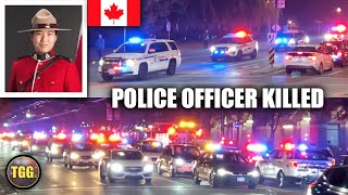 [Vancouver] Huge Police Car Procession For Fallen RCMP Constable Shaelyn Yang