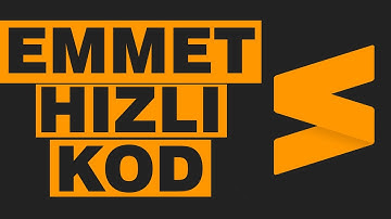Sublime Text Emmet Eklentisi Kurulum - Hızlı Kod Yazmak