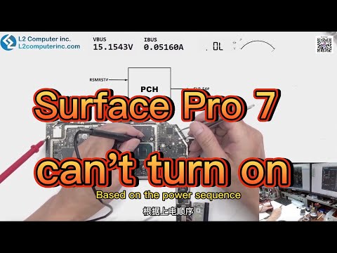 Surface pro 7 Can't turn on repair tutorial