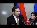 Ալեն Սիմոնյանի ճեպազրույցը․ ՈՒՂԻՂ