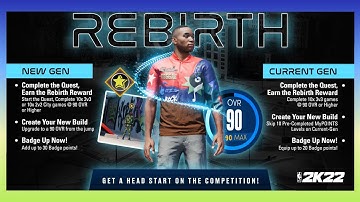 NBA 2K22 HOW TO ACTUALLY MAKE A REBIRTH MyPLAYER, USE REBIRTH OPTION
