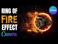 How to create realistic fire effect Canva | STUNNING Canva effects!