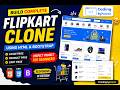 Build Flipkart Clone Using HTML & Bootstrap 🔥 | HTML & Bootstrap | Project Web Development