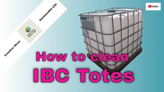 How to Clean IBC Totes/Tanks  Intermediate Bulk Container  Video #JJJreact JJJreacts