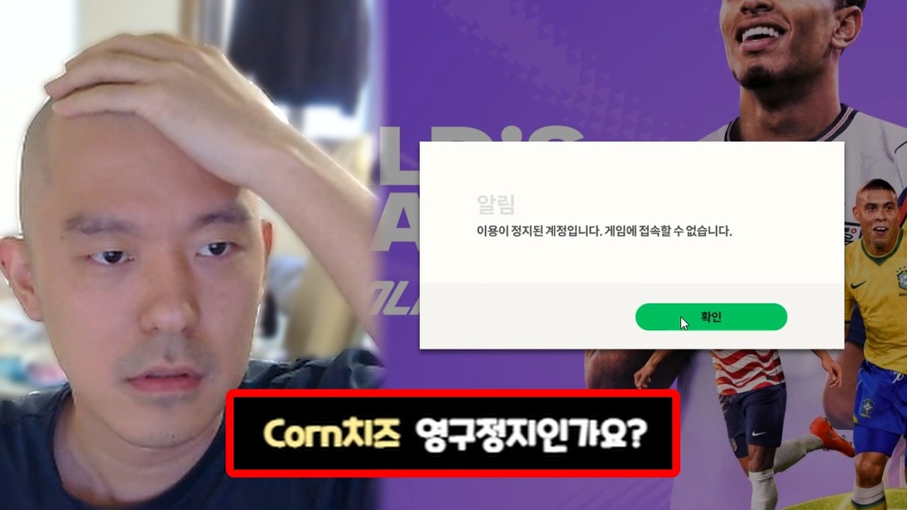 큰일났습니다.. 계정 정지 당했습니다 [퍼터키컨충 생방 하이라이트]