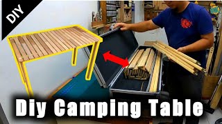 Making a Folding Table From Wood | How to Make a Camping Table | MEMBUAT MEJA CAMPING MUDAH