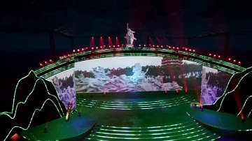 Thiết kế sân khấu 3D - Chương trình nghệ thuật "Cõi thiêng Đồng Lộc"