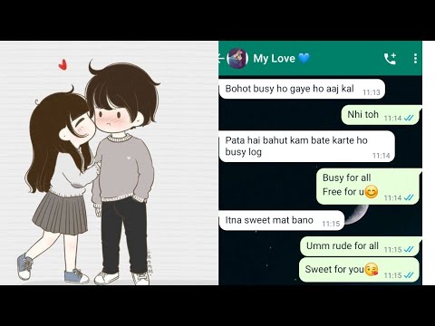 Bf Gf Relationship & Gf Bf Caring Online Chat ️🙈 - YouTube