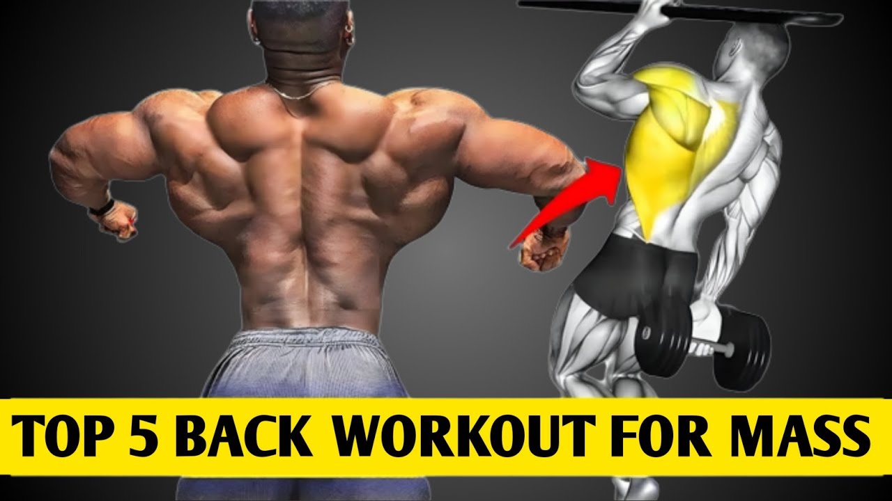 Top 5 back workout gor mass - YouTube