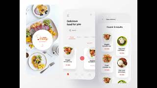 Food app UI animation screenshot 4