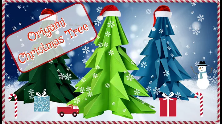 How To Make an origami Christmas Tree- EASY step by step paper Christmas Tree.