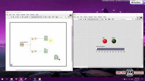 Monitoring Light Intensity (Labview Simulation)