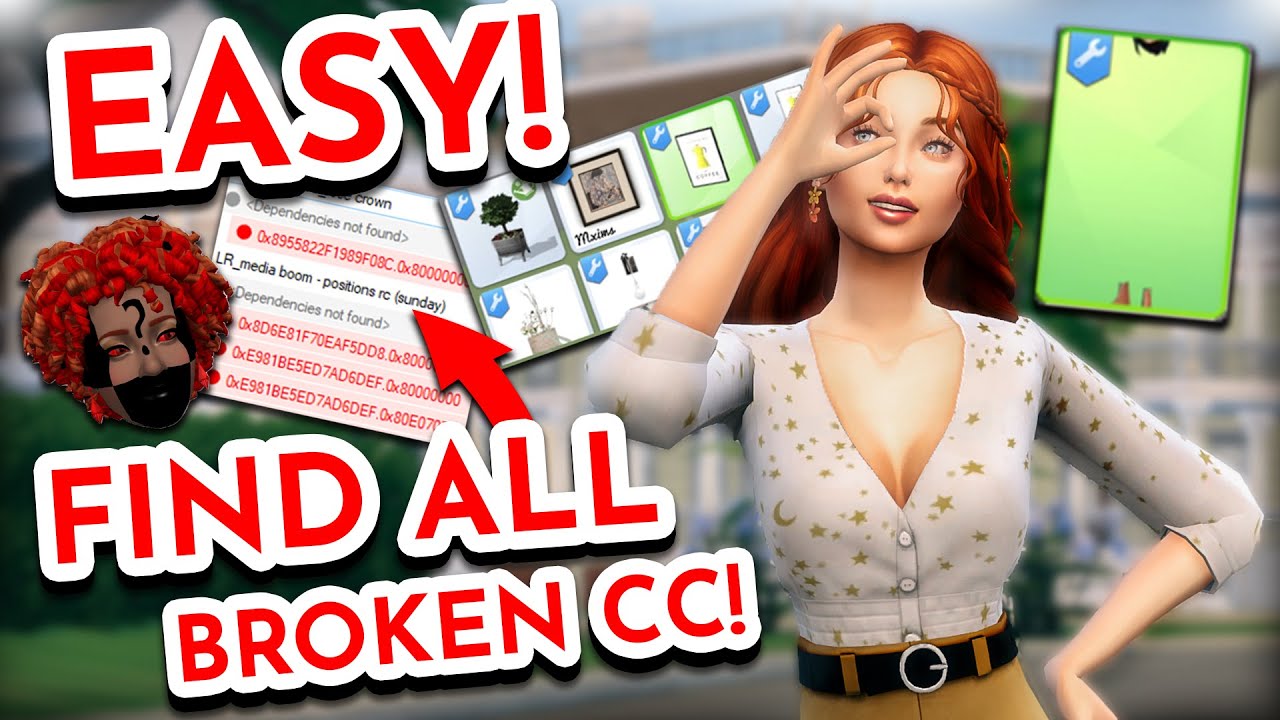 The BEST & QUICKEST way to FIND & FIX broken CC in Sims 4! YouTube