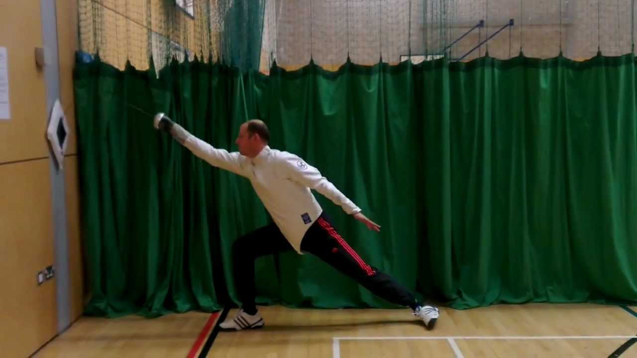 Fencing Target Exercise Direct step Lunge YouTube