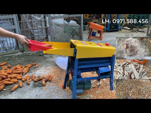 Video Máy tách tuốt hạt ngô bắp quạt gió TL606 model 2022... - youtube