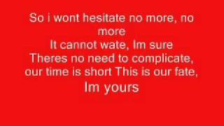 Jason Mraz Im yours lyrics