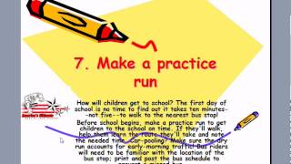 10 Tips for Back to School Success