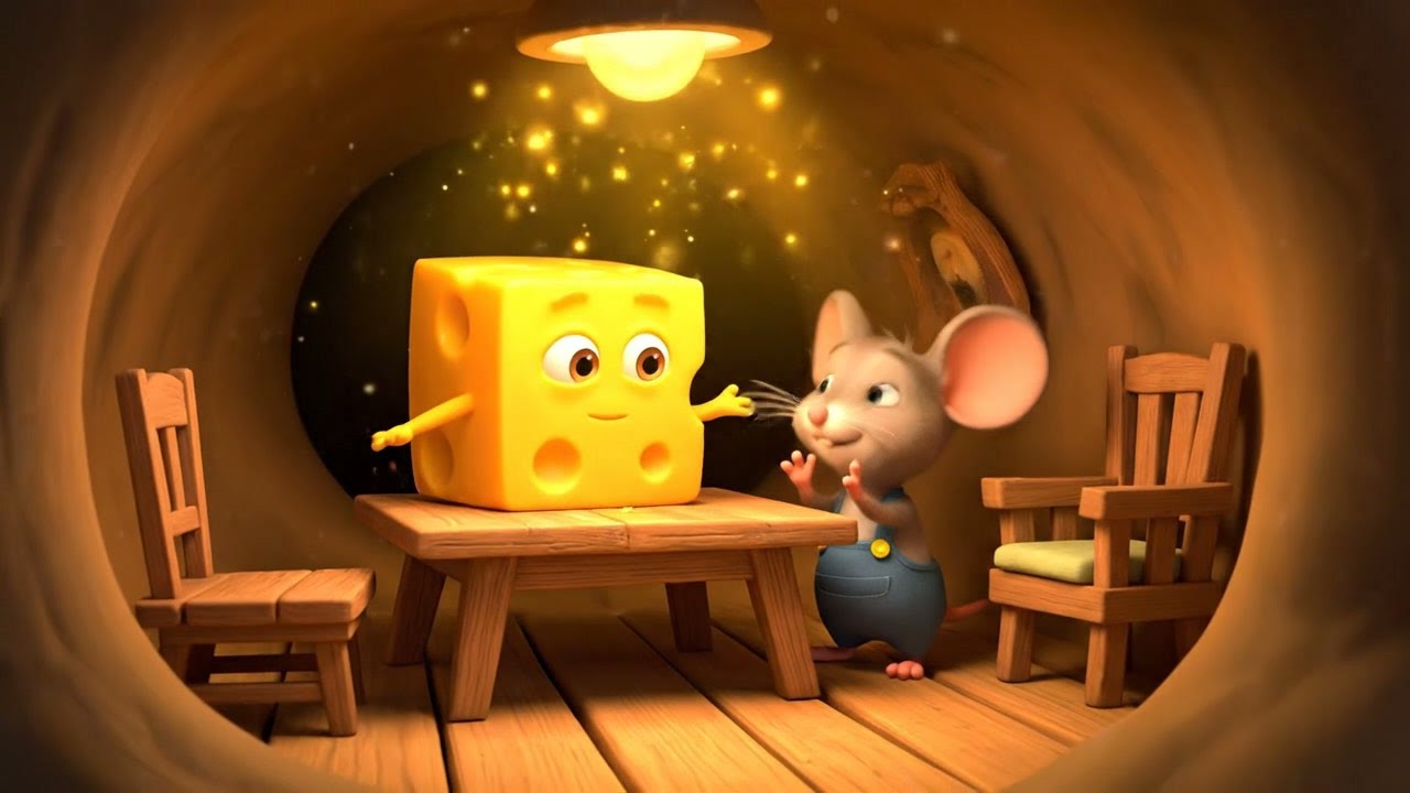 Little Mouse Chased the Dancing Cheese 🐭 | Nursery Rhymes for Kids & Baby Songs
