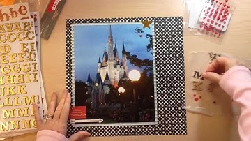 Scrapbook Process #56: Disney Magic Kingdom