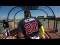 Cage cam spend a day hitting bp at braves spring training