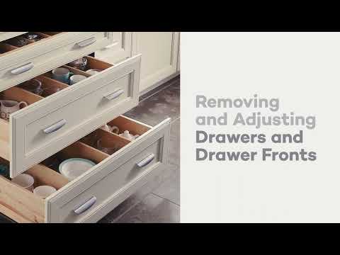 How to Remove and Adjust KraftMaid Drawers and Drawer Fronts - video from KraftMaid