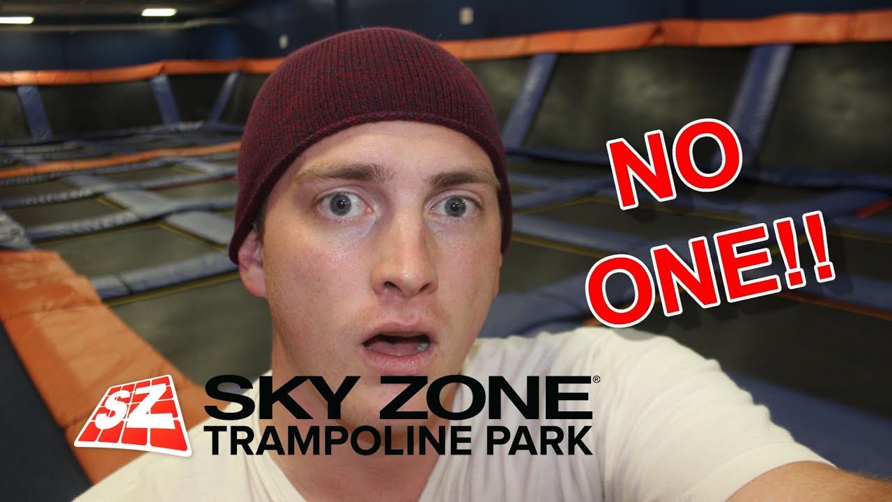 Sky Zone Trampoline Park Is Empty Youtube