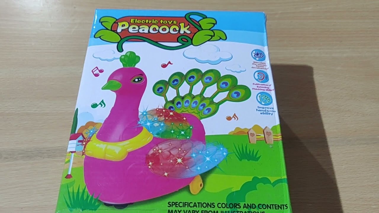 Dancing Electric Toys Peacock || Dancing Peacock Toys for Kids with Light, Music and Dance