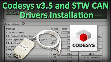 Tutorial - Installation of Codesys v3.5 and CAN drivers