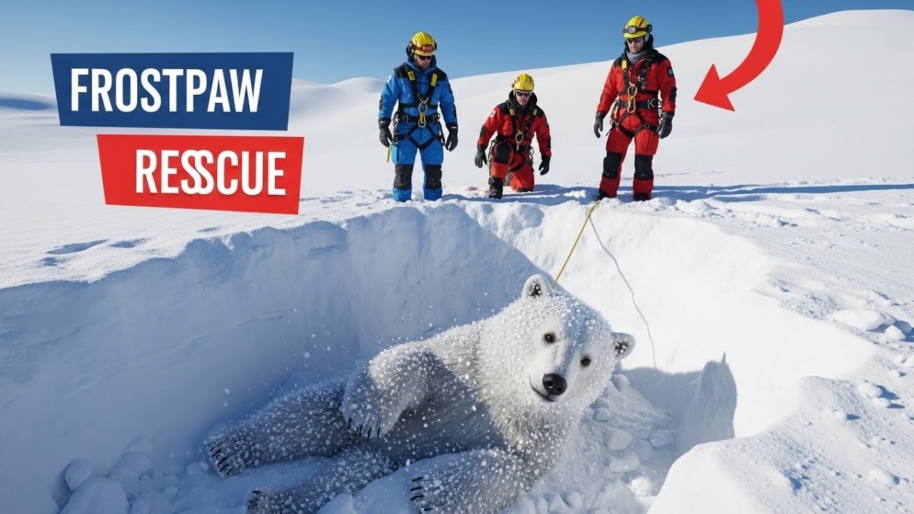 “Frostpaw the Snow Bear Rescue | Realistic Snow Bear Story ❄️”