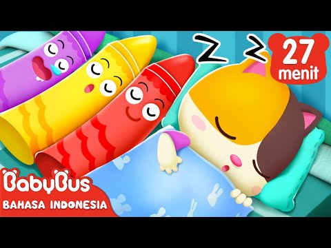 Kenapa Krayon-krayon Masih Belum Tidur? | Belajar Warna-warna | Lagu Anak | BabyBus Bahasa Indonesia