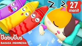 Kenapa Krayon-krayon Masih Belum Tidur? | Belajar Warna-warna | Lagu Anak | BabyBus Bahasa Indonesia