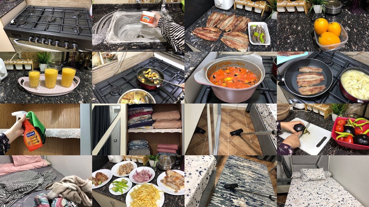 روتين قبل ما مامتي تجيلي😂♥️لازم تشوف الشقة نضيفة✨وعملتلها احلى اكلة رنجة🦈