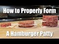 How to Make a Perfect Hamburger Patty From Ground Beef