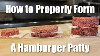How to Make a Perfect Hamburger Patty From Ground Beef