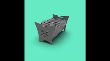 Firepit Grill Dxf files for Diy Welding Project, Cnc Laser Plasma Files for cutting grill dxf