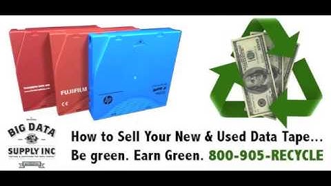 How To Recycle Your Data Tape Media - 1(800) 905-7329