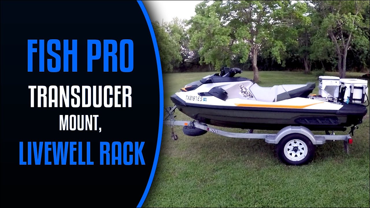 FISH PRO custom Transducer Mount and Livewell Rack 