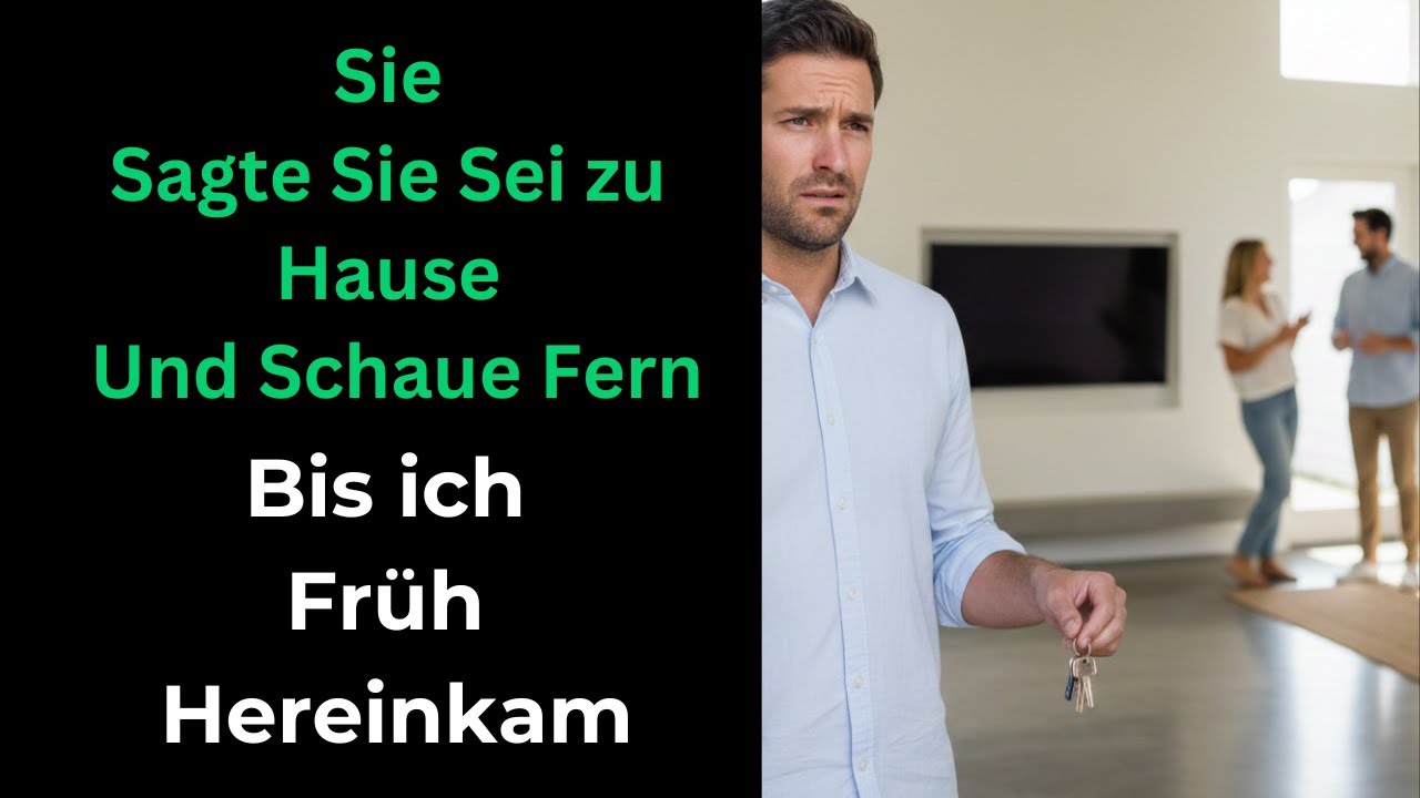 Sie sagte sie sei zu Hause und schaue fern – bis ich früh hereinkam