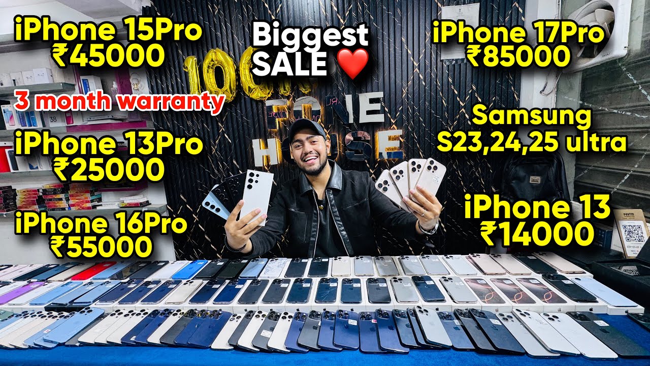 Biggest iPhone Sale Ever 🔥| Cheapest iPhone Market | Second Hand Mobile | iPhone16 Pro iPhone 15