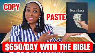 Make $650/Day Using The Bible! 3 SHOCKINGLY Easy Online Money Methods (No Face!)