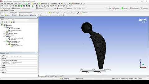 Hip implant 3D model for finite element analysis ( Buy @ 100$ )