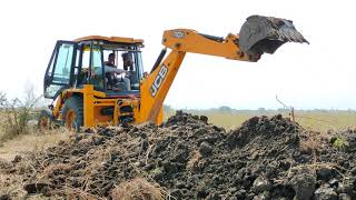 Hilly JCB 3DX Making New Pond Save Water in New Farming Land | jcb video | jcb khudai | jcb jcp