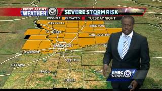 Severe storms possible for your Tuesday